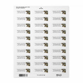 Étiquette Alligator crocodile (Feuille entière)