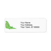 Étiquette alligator dormant mignon (Devant)