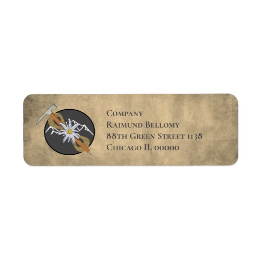 Étiquette Alpiniste (Devant)