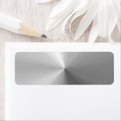 Étiquette Aluminium brossé circulaire Texturé (En situation)