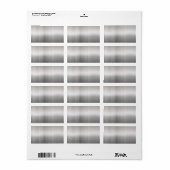 Étiquette Aluminium brossé classique (Feuille entière)