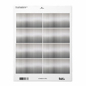 Étiquette Aluminium brossé classique (Feuille entière)