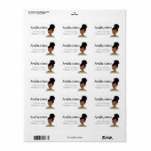 Étiquette Amalia (Feuille entière)