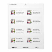 Étiquette Amant végétarien (Feuille entière)