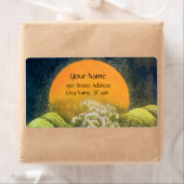 Étiquette AMATERASU, GODDESS SOLEIL Jaune clair Vert (En situation)