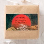 Étiquette AMATERASU, SUN GODDESS Rouge Brown (En situation)