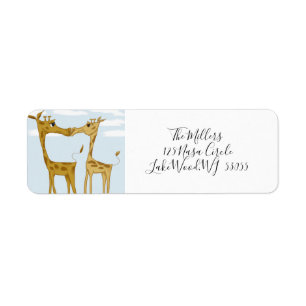 Étiquette Amateurs de girafe adorables