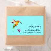 Étiquette Amateurs d'oiseaux Colibris (En situation)