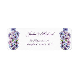 Étiquette Ambiance romantique et poétique Pastel Lilac