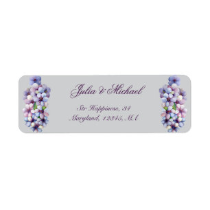 Étiquette Ambiance romantique et poétique Pastel Lilac