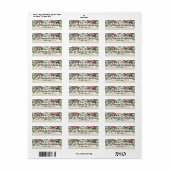 Étiquette AMDG Catholique Floral Religieux (Feuille entière)