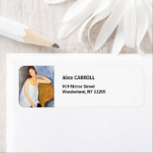 Étiquette Amedeo Modigliani - Jeanne Hebuterne (En situation)