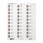 Étiquette Amedeo Modigliani - Portrait Jeanne Hebuterne #1 (Feuille entière)