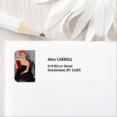 Étiquette Amedeo Modigliani - Robe de soirée pour filles rou (En situation)