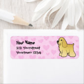 Étiquette American Cocker Spaniel Love (En situation)