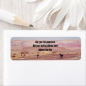 Étiquette American Desert Horses P8670 (En situation)