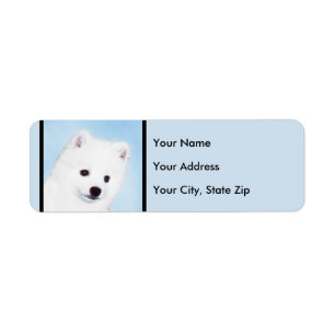 Étiquette American Eskimo Dog Painting - Original Dog Art