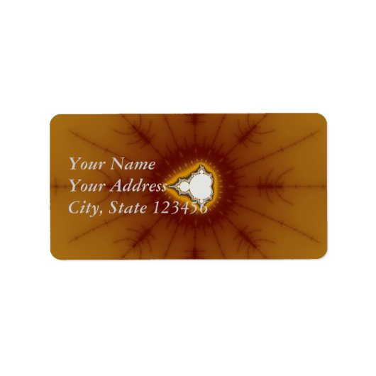 Étiquette Amérique native - Fractal (Devant)