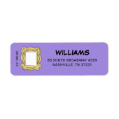 Étiquette AMIS™ | Cadres de trou de perche d'anniversaire (Devant)