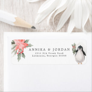 Étiquette Amis d'hiver Penguins et ours polaires Adresse