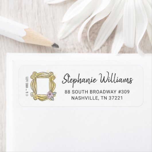 Étiquette AMIS™ | Trame de trou de Fête des mariées (En situation)