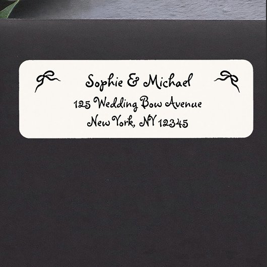 Étiquette Amour | Adresse de retour illustrée en français