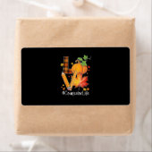 Étiquette Amour Conseiller Vie Feuilles Automne Saison Autom (En situation)