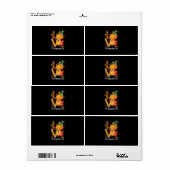 Étiquette Amour Conseiller Vie Feuilles Automne Saison Autom (Feuille entière)