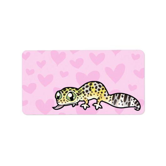 Étiquette Amour de Gecko Léopard (Devant)