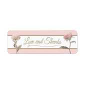 Étiquette Amour et Merci (Devant)