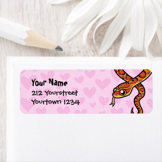 Étiquette Amour serpent (En situation)