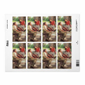 Étiquette Amour vintage et romance, Épouses du lycée (Feuille entière)