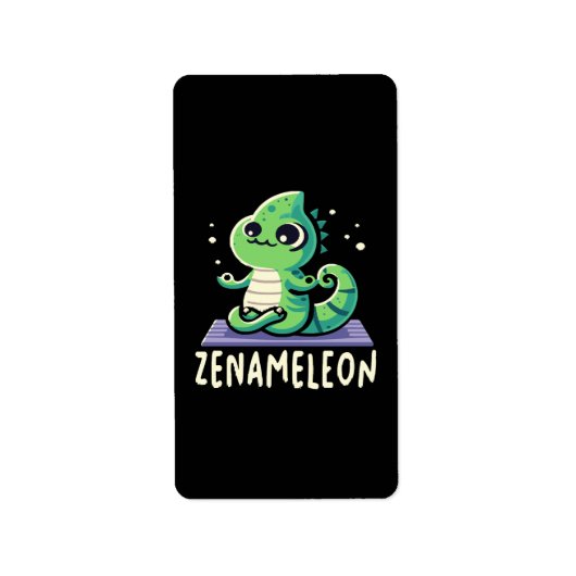 Étiquette Amoureux de caméléon (Devant)
