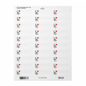 Étiquette amoureux des chiens de bernèse (Feuille entière)