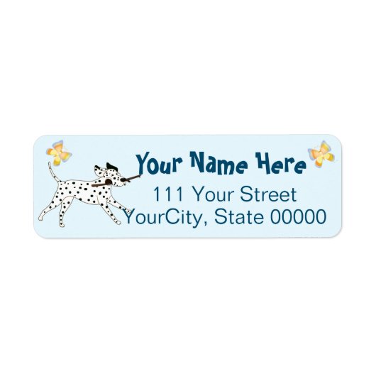 Étiquette Amoureux des Dalmatiens sortants (Devant)