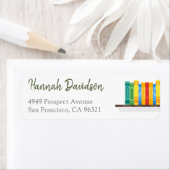 Étiquette Amoureux des Livres Bibliothécaire Bibliophile Adr (En situation)