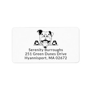 Étiquette Amoureux mignon de Pit Bull Pittie Pitbull Amour C