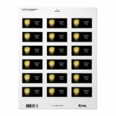 Étiquette Ampoule à économie d'énergie (Feuille entière)