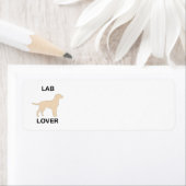 Étiquette ampoule de laboratoire jaune (En situation)