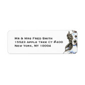 Étiquette Amstaff Lean Custom (Devant)