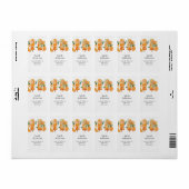 Étiquette Amusant, Coloré Été Orange Popsicle & Oranges (Feuille entière)