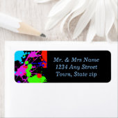 Étiquette Amusant, Peinture de néon, Personnalisé (En situation)