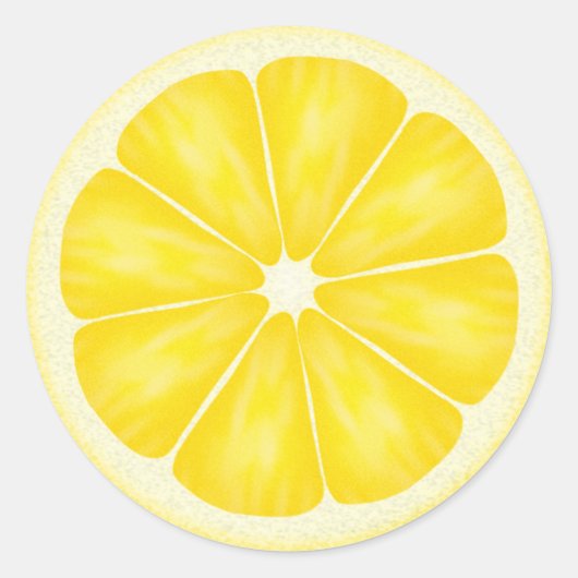 Étiquette amusante pour les fruits de citron (Devant)