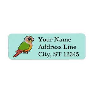 Étiquette Ananas Conure Vert-cheeked de Birdorable