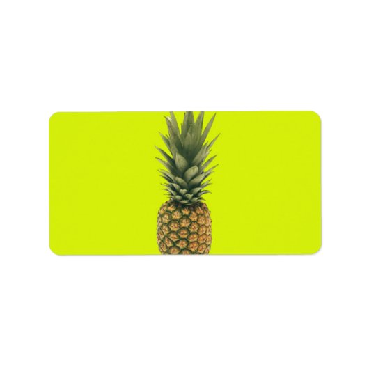 Étiquette Ananas doux (Devant)