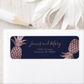 Étiquette Ananas Rose (En situation)