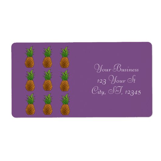 Étiquette Ananas Thunder_Cove (Devant)