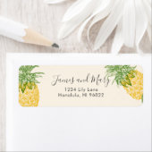 Étiquette Ananas vintage (En situation)