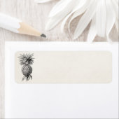 Étiquette Ananas vintage des années 1800 (En situation)