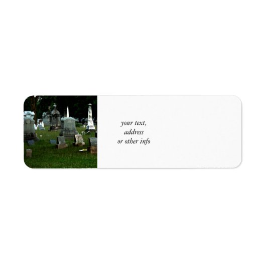 Étiquette Ancien cimetière (Devant)